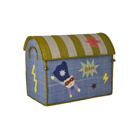 Rice opbergkist superhelden beer blauw