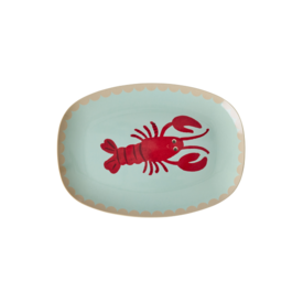 rice Denmark Rice melamine bord ovaal kreeft New Lobster print