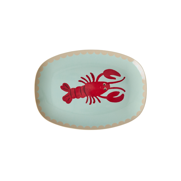 rice Denmark Rice melamine lunchbord ovaal kreeft New Lobster print