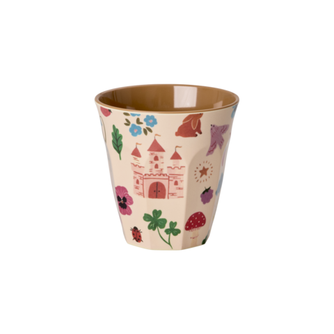 Rice melamine beker Fairytale print roze