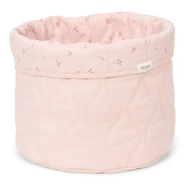 Little Dutch Little Dutch opbergmandje rond roze Pure Blossom middelgroot