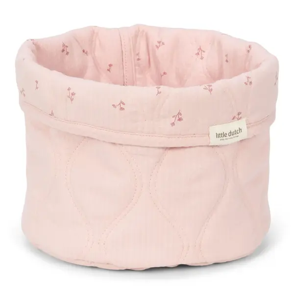 Little Dutch Little Dutch opbergmandje rond roze Pure Blossom klein
