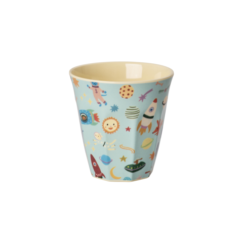 Rice melamine beker Dogs in Space print