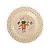 Rice melamine diep kinderbord kikker Fairytale print roze
