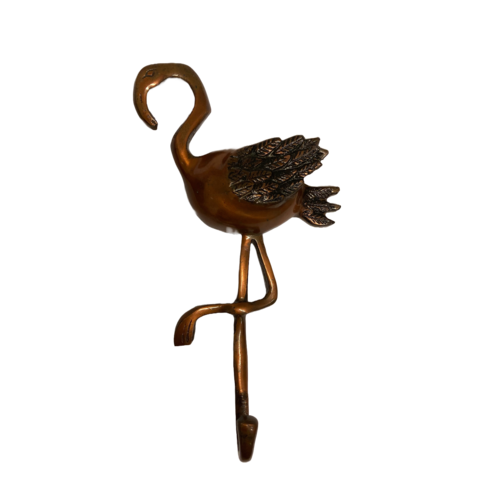 Kinderkapstokje flamingo koper