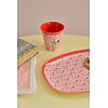 Rice melamine beker medium Snoopy en Woodstock roze