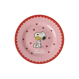 rice Denmark Rice melamine kinderbord Snoopy roze