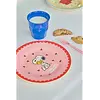 Rice melamine lunchbordje Snoopy en Woodstock roze