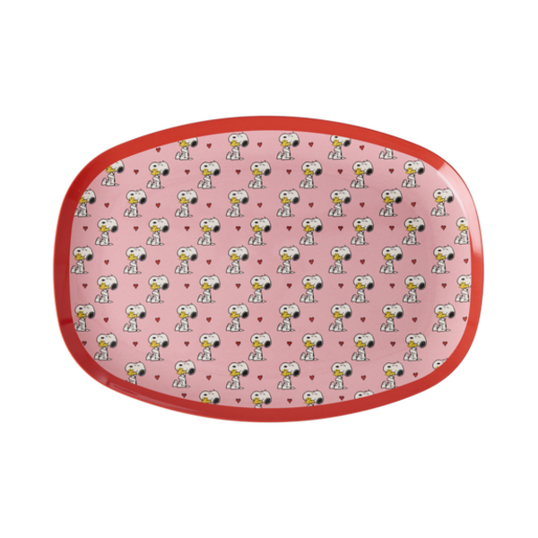 rice Denmark Rice melamine bord ovaal Snoopy roze
