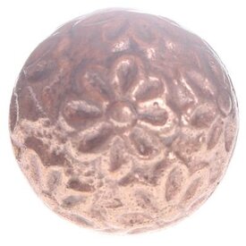 La Finesse La Finesse kastknopje koper met bloemen reliëf