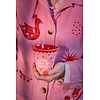 Rice melamine beker medium Snoopy en Woodstock roze