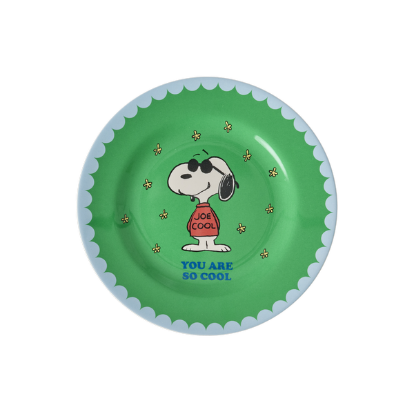 rice Denmark Rice melamine lunchbordje Snoopy groen
