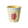 Rice melamine kinderbeker medium Snoopy creme