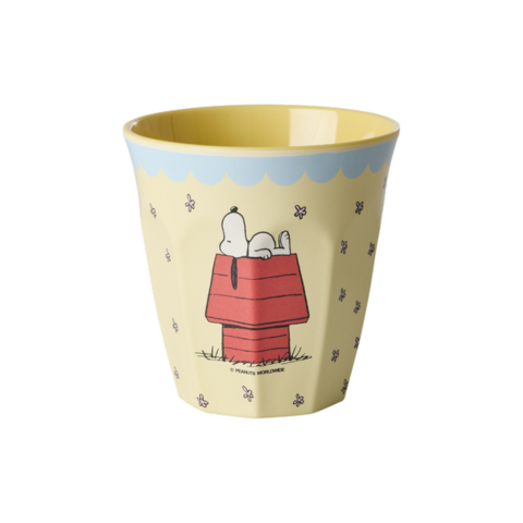 Rice melamine beker medium Snoopy creme