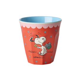 rice Denmark Rice melamine beker medium Snoopy rood