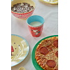 Rice melamine beker medium Snoopy rood