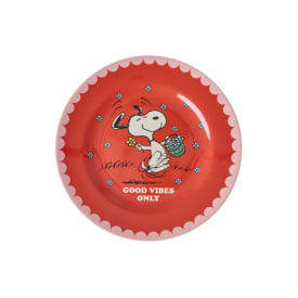 rice Denmark Rice melamine kinderbord Snoopy rood
