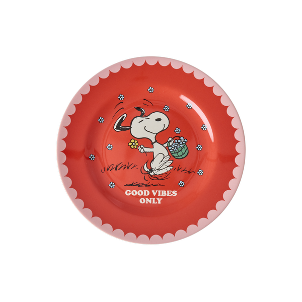 rice Denmark Rice melamine lunchbordje Snoopy rood