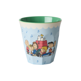 rice Denmark Rice melamine beker medium Snoopy blauw