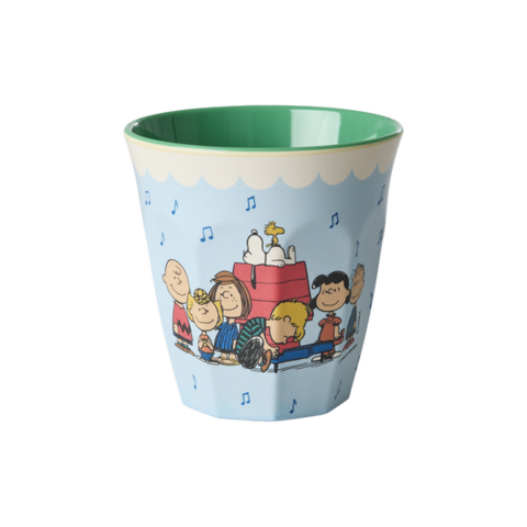 Rice melamine beker medium Snoopy blauw