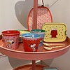 Rice melamine beker medium Snoopy rood