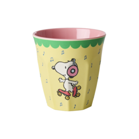 rice Denmark Rice melamine beker medium Snoopy geel