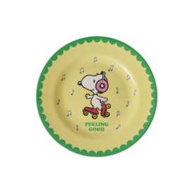 rice Denmark Rice melamine kinderbord Snoopy geel