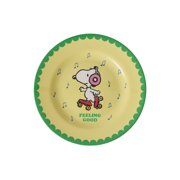 rice Denmark Rice melamine lunchbordje Snoopy geel