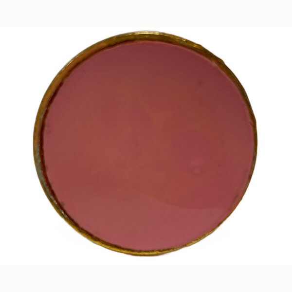  Kastknopje kinderkamer rond roze met gouden rand