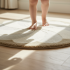 Nattiot vloerkleed kinderkamer bloem rond Elsa