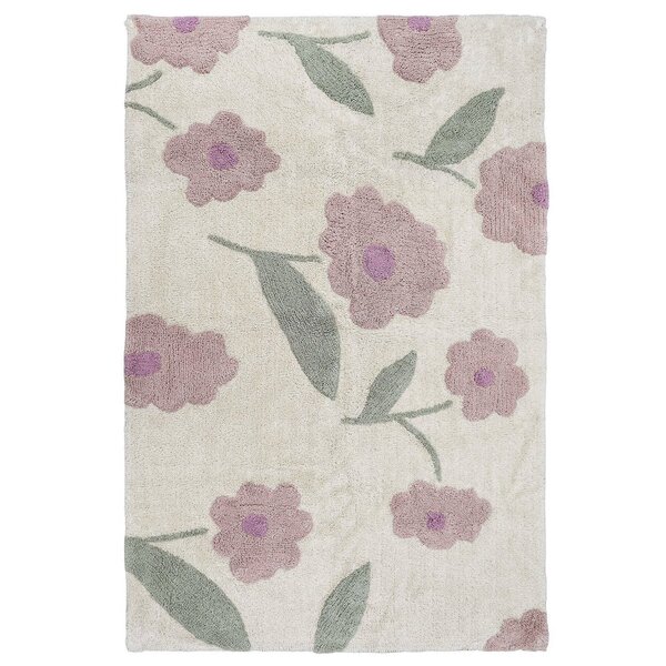 Nattiot Nattiot vloerkleed kinderkamer bloemen Sunny Flowers roze