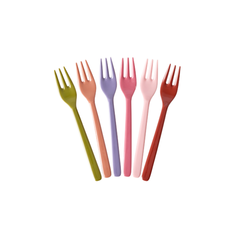 Rice melamine vorkjes Bon Vivant kleuren