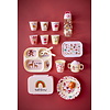 Rice melamine kinderbeker medium ABC print roze