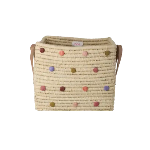 Rice opbergmand stippen Bon Vivant kleuren