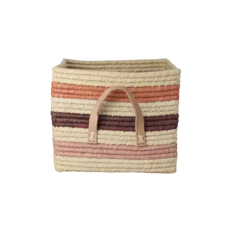 Rice opbergmand strepen Bon Vivant kleuren