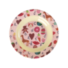 Rice melamine diep kinderbord ABC print roze