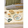 Rice melamine diep kinderbord ABC print blauw