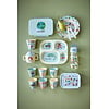 Rice melamine diep kinderbord ABC print blauw