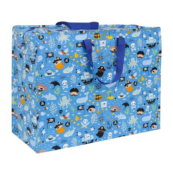 A Lovely Little Company A Lovely Little Company jumbo opbergtas met rits piraten