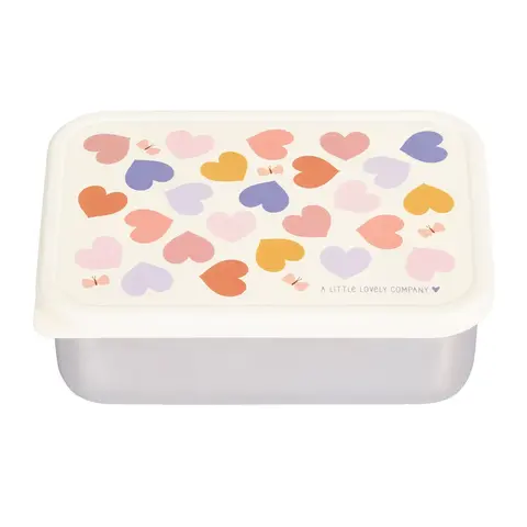 A Lovely Little Company lunchbox rvs hartjes