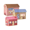 Rice speelgoedmand huis Parijs rood roze