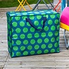 Rex London opbergtas XL stippen blauw groen