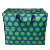 Rex London opbergtas XL stippen blauw groen