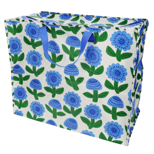 Rex London Rex London opbergtas XL Florence bloemen blauw groen