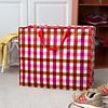Rex London jumbo opbergtas Ginham ruitjes rood roze