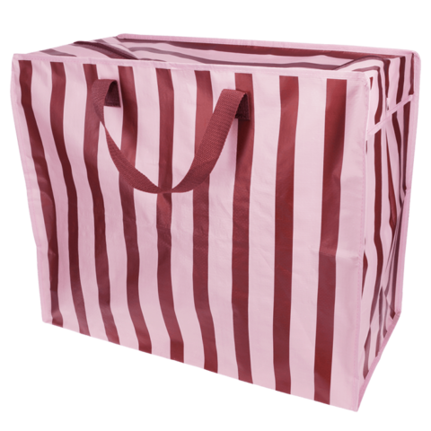 Rex London opbergtas XL streopen roze bruin