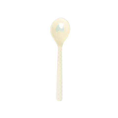 Rice melamine lepel  hartjes lichtblauw