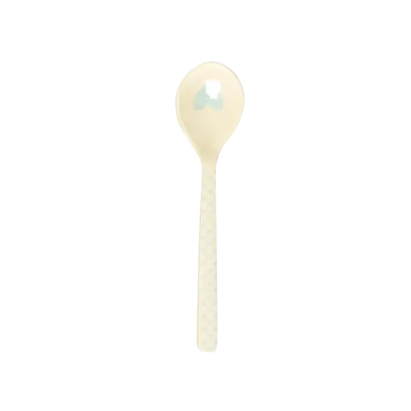 rice Denmark Rice melamine theelepel  hartjes print lichtblauw
