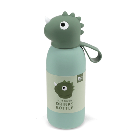 Rex London drinkfles RVS dino groen