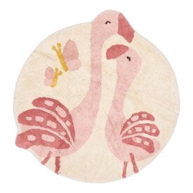 Little Dutch Little Dutch kindervloerkleed flamingo roze